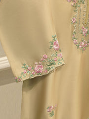 Pure Embroidered Sheesha Silk Shirt S113133