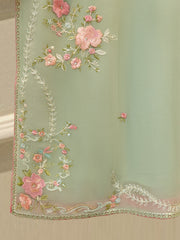 2 Piece - Pure Chiffon Embroidered Suit S113138