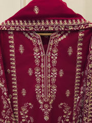 3 Piece - Embroidered Cambric Suit S113166