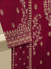 3 Piece - Embroidered Cambric Suit S113166