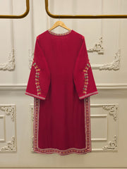3 Piece - Pure Embroidered Cotton Net Suit S113279