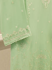3 Piece - Pure Embroidered Chiffon Suit S113445