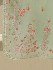 3 Piece - Pure Embroidered Cotton Net Suit S113444