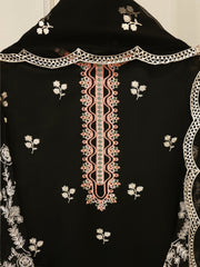 3 Piece - Pure Embroidered Cotton Net Suit S113499