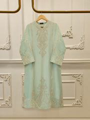 Pure Embroidered Sheesha Silk Shirt S113501