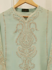 Pure Embroidered Sheesha Silk Shirt S113501