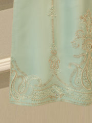 Pure Embroidered Sheesha Silk Shirt S113501