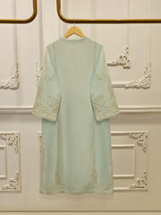 Pure Embroidered Sheesha Silk Shirt S113501