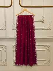 3 Piece - Pure Embroidered Cotton Net Suit S113500