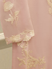 2 Piece - Pure Embroidered Cotton Net Suit S113728