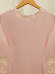 2 Piece - Pure Embroidered Cotton Net Suit S113728