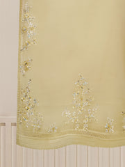 3 Piece - Pure Organza Embroidered Suit S110111