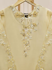 3 Piece - Pure Organza Embroidered Suit S110111