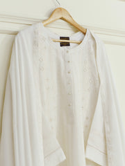 (Unstitched) 3 Piece - Embroidered Swiss Voile Suit KJ4218-A