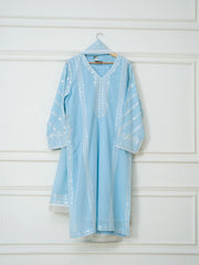 (Unstitched) 3 Piece - Embroidered Swiss Voile Suit KJ4202C