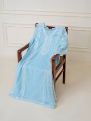 (Unstitched) 3 Piece - Embroidered Swiss Voile Suit KJ4202C