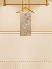 3 Piece - Pure Cotton Net Embroidered Frock S109520