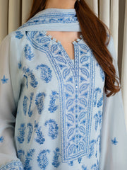 3 Piece - Embroidered Swiss Voile Suit S109858