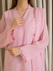 3 Piece - Embroidered Swiss Voile Suit S109846