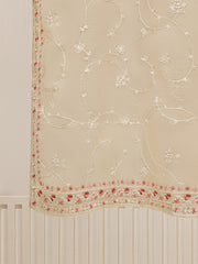 3 Piece - Pure Cotton Net Embroidered Suit S110021