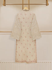 3 Piece - Pure Cotton Net Embroidered Suit S110021