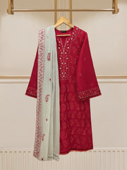 (Unstitched) 2 Piece - Pure Embroidered Cambric Suit KJ-4300A