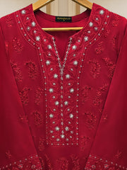 (Unstitched) 2 Piece - Pure Embroidered Cambric Suit KJ-4300A