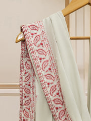 (Unstitched) 2 Piece - Pure Embroidered Cambric Suit KJ-4300A