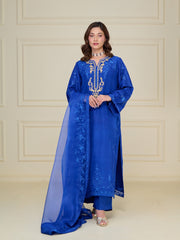 3 Piece - Pure Raw Silk Suit S110096