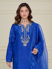 3 Piece - Pure Raw Silk Suit S110096
