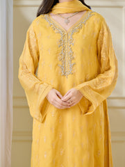3 Piece - Embroidered Chiffon Suit S110113