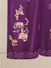 3 Piece - Pure Embroidered Raw Silk Suit S110153