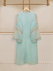 3 Piece - Pure Organza Embroidered Suit S110230