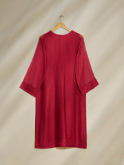 2 Piece - Pure Cotton Net Embroidered Suit S110467