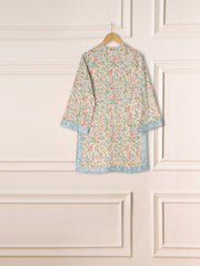 2 Piece - Embroidered Printed Cambric Suit S111130