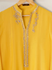 3 Piece - Pure Cotton Net Embroidered Suit S111234