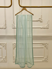 3 Piece - Pure Organza Embroidered Suit S111701