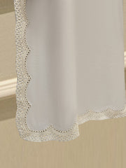 2 Piece- Pure Silk Net Embroidered Suit S111799