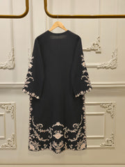 3 Piece- Pure Khadi Silk Embroidered Suit S112117