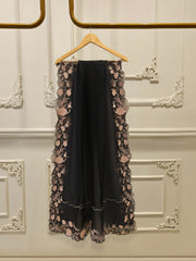 3 Piece- Pure Khadi Silk Embroidered Suit S112117