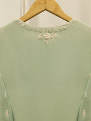 3 Piece - Pure Chiffon Embroidered Suit S112185