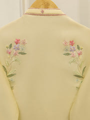 3 Piece- Pure Khaddi Silk Embroidered Suit S112240