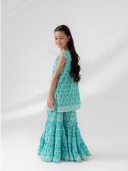 (Kids) 2 - Piece Printed Lawn Suit KD-035