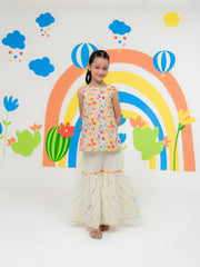 (Kids) - 2 Piece Digital Printed Lawn Suit FKD-033