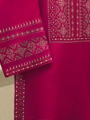 3 Piece - Embroidered Kora Cotton Silk Suit S112451