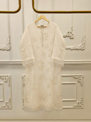 2 Piece - Pure Embroidered Cotton Net Suit S112453