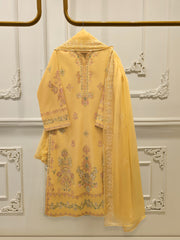 3 Piece - Embroidered Kora Cotton Suit S112819