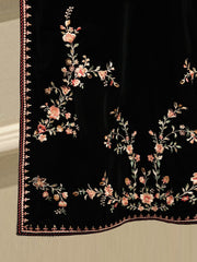 3 Piece - Embroidered Velvet Suit S112852