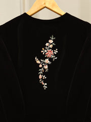 3 Piece - Embroidered Velvet Suit S112852