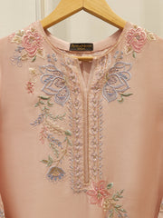 Pure Embroidered Sheesha Silk shirt S112860